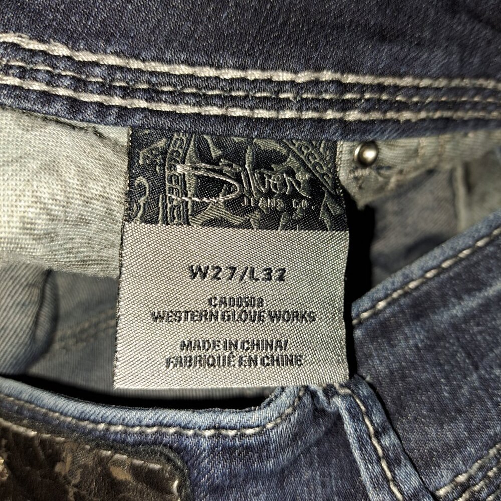 Silver Jeans Suki Straight W/Embroidered Pockets and Rhinestones Embellishments - Picture 6 of 12